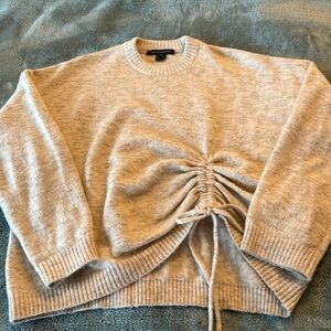 French Connection Drawstring Boxy Sweater M